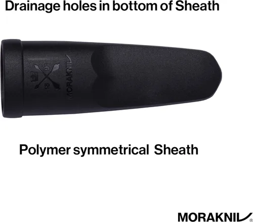 Vista 5 de Cuchillo con hoja de acero inoxidable Morakniv Eldris y vaina de plástico