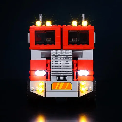 Vista 8 de Kyglaring Kit de iluminación LED (sin modelo) diseñado para Lego Optimu Prime Transformer 10302 Kit de construcción modelo - sin juego de Lego