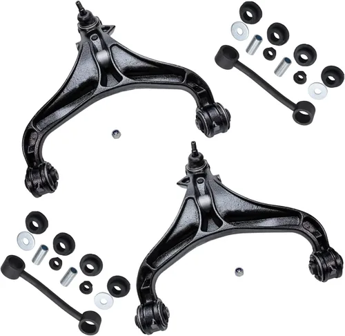 Vista 77 de Detroit Axle - Kit de brazos de control delanteros de 4 piezas para Nissan Cube 2009-2014, Nissan Versa 2007-2012 2 brazos de control inferiores