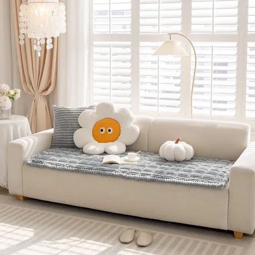 Vista 7 de FUNNY FUZZY Fundas de sofá para mascotas, protector lavable para perros, fundas de sofá de franela para perros, aptas para mascotas, tapete