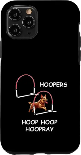 Vista 10 de iPhone 15 Dog Agility Dog Hoopers - Aussie Heeler - Hoop Hoop Hoopray Case