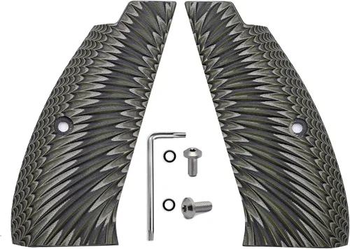 Vista 12 de Guuun CZ75B Grips Tamaño Completo G10 CZ SP 01 Grip Sunburst Textura