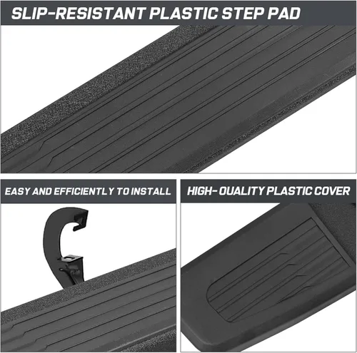 Vista 7 de COMNOVA - Estribos de 6 Pulgadas compatibles con 19-26 Chevy Silverado 1500 Crew Cab, 20-26 Silverado/Sierra 2500HD 3500HD Crew Cab, barra