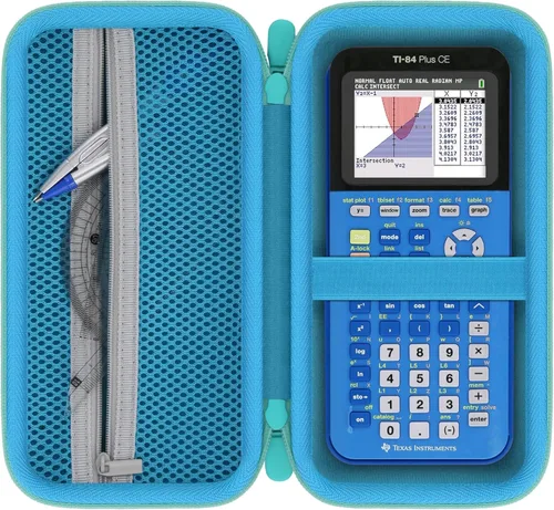 Vista 10 de Funda de calculadora compatible con calculadora gráfica de color de titanio Texas Instruments TI-84 Plus CE/TI-84 Plus/TI-Nspire CX II CAS/TI-Nspire