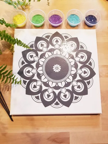 Vista 3 de DIY Mandala paint kit meditation mandala personalized kit for Kids teen adults