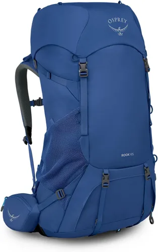Vista 14 de Osprey Rook 50L Mochila de mochilero para hombre, Astology Azul/Blue Flame
