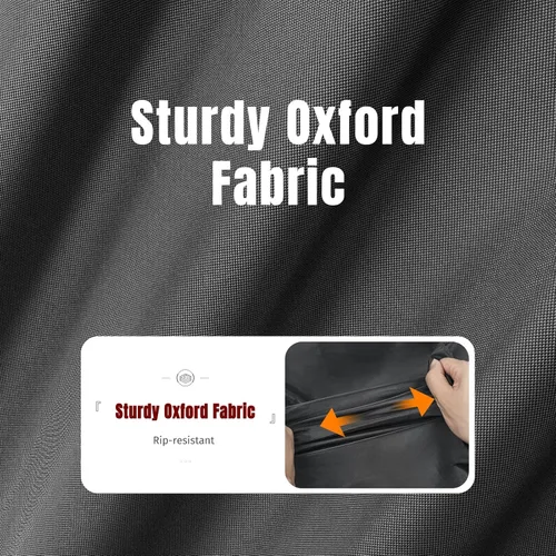 Vista 8 de Cubierta para parrilla Blackstone de 36 pulgadas y más parrillas de 4 quemadores con tapa abatible - Impermeable, ligera - Correas de cierre Negro