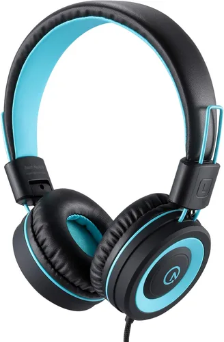 noot products Auriculares para niños K11 plegables estéreo sin enredos de 5 pies de largo cable de 0.138 in Jack Plug in Ear Auriculares con cable