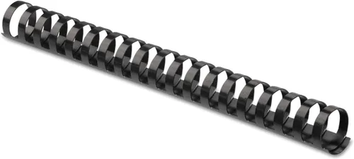 Fellowes Fijaciones de peine de plástico, 1 pulgada, capacidad para 200 hojas, color negro, 10 por paquete (52383)