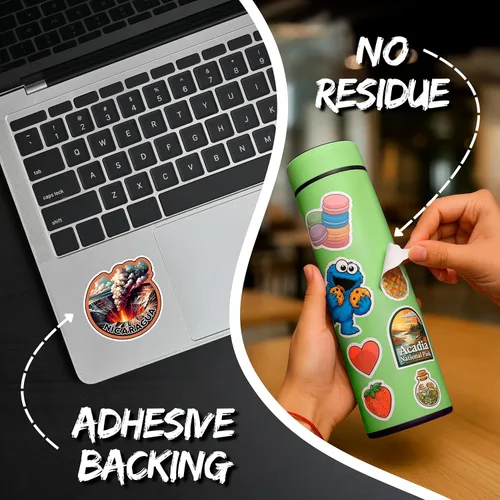 Vista 4 de Nicaragua ID44990 - Calcomanía de vinilo impermeable para laptop, botella de agua, vaso de automóvil, 4 pulgadas, calcomanías estéticas duraderas