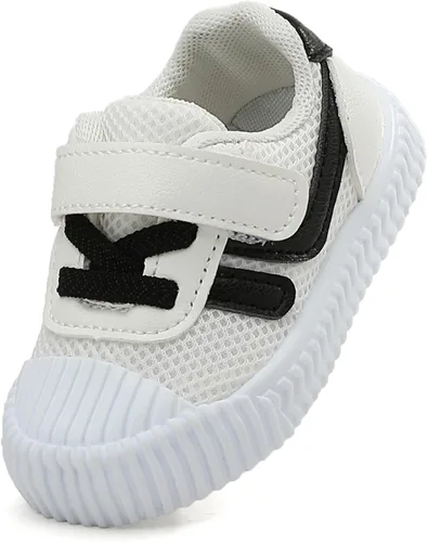 HLMBB Baby Shoes Sneakers for Infant Toddler Girls Boys Kids Babies 6 9 12 18 Months Pre Walker Black