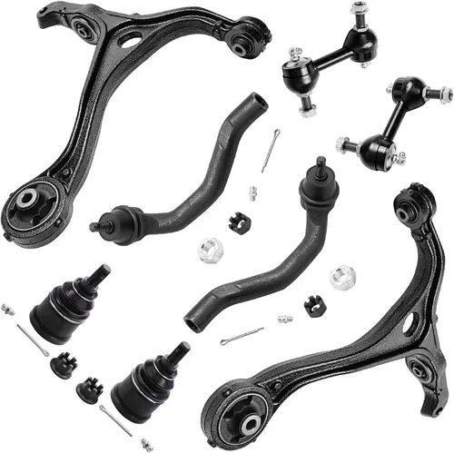 Vista 88 de Detroit Axle - Kit de suspensión frontal de 8 piezas para Chevy GMC Silverado Sierra Suburban 1500 Yukon Avalanche Cadillac Escalade brazos