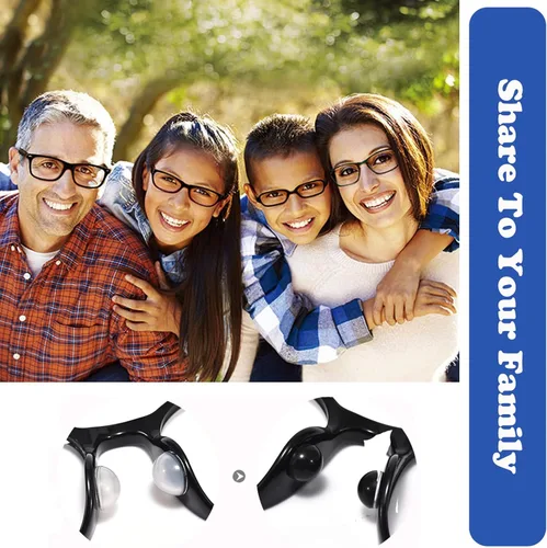 Vista 7 de Almohadillas de nariz autoadhesivas con cojín de aire, 10 pares de silicona antideslizantes para bolsas de aire para lentes de sol, negro, L