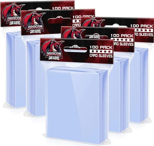 500 fundas para tarjetas de intercambio, fundas suaves y transparentes para tarjetas de béisbol, fundas de centavo para tarjetas estándar, Sprots,