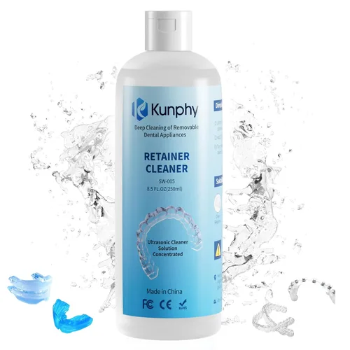 Vista 11 de KUNPHY Máquina Limpiadora Ultrasónica de Retenedores 2026, Cápsula de Limpieza Dental de 48 kHz para Brackets, Protector Nocturno, Protector Bucal