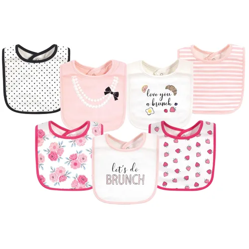 Vista 10 de Little Treasure Baberos unisex de algodón para bebé, pajarita Dapper, talla única (paquete de 2)