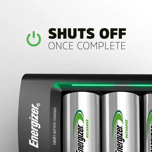 Vista 6 de Energizer Cargador universal de recarga para baterías recargables NiMH AA, AAA, C, D y 9V