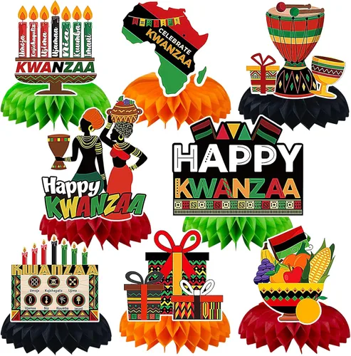 Vista 17 de JULMELON 8 piezas de decoración de mesa del 4 de julio, centros de mesa 3D de doble cara del 4 de julio para mesas, decoración patriótica