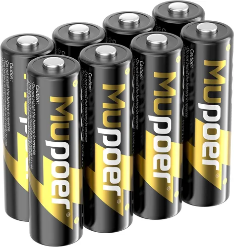Vista 10 de Mupoer Pilas AA recargables con mini caja, baterías de litio AA de 3600 mWh, 2 unidades de 1.5 V, baterías dobles A recargables de alta capacidad