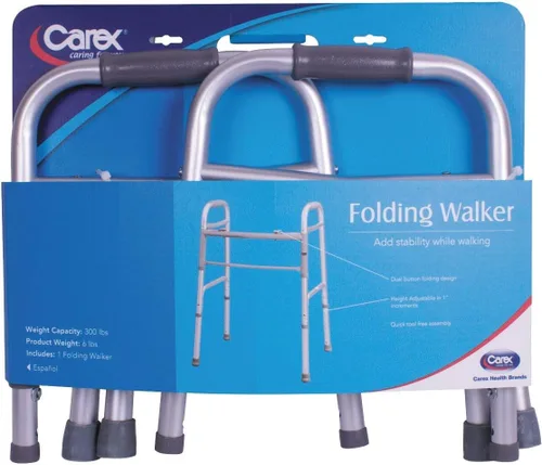 Vista 6 de CAREX Andador plegable para personas mayores, 30-37 pulgadas, 1 unidad