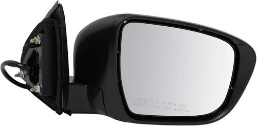 Vista 169 de TRQ Cubierta cromada del espejo manual del lado del pasajero, acabado liso para Volvo VNL 2004-2014