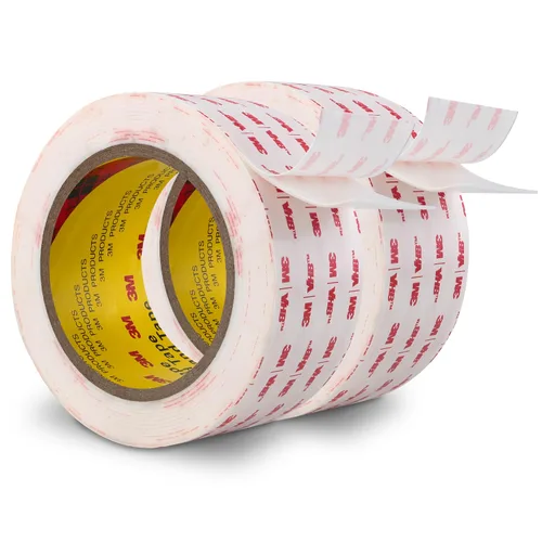 Vista 14 de Cinta adhesiva de doble cara resistente de 1/4 pulgada x 4.7 metros, cinta adhesiva de montaje de espuma impermeable 5925 para automotriz, tira