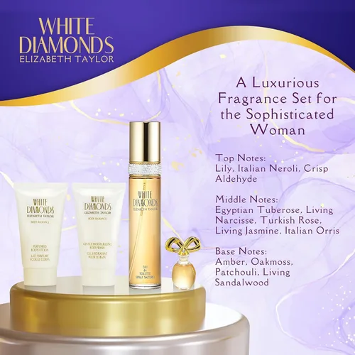 Vista 6 de Elizabeth Taylor White Diamonds EDT Set de regalo de 1.7 fl oz