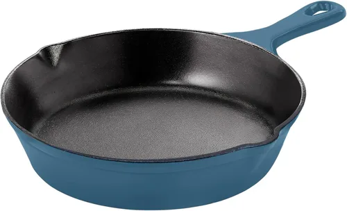 Vista 12 de Utopia Kitchen Sartén de hierro fundido de 8 pulgadas, sartén de chef de hierro fundido, sartén precurado, utensilio de cocina seguro para parrilla