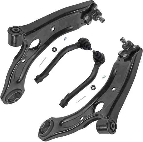 Vista 53 de Detroit Axle - Ejes de eje delantero izquierdo derecho CV + brazos de control delanteros inferiores de repuesto para Ford Focus 2000-2004 - Juego