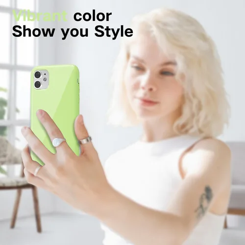 Vista 87 de Svanove para iPhone 7 Plus/ 8 Plus, funda de silicona, de goma suave brillante y gel de jey lindo, funda protectora de plástico simple y lisa