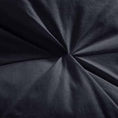 Vista 4 de Lujoso edredón de plumón de ganso palaciego King / Super King, 120 x 90 pulgadas, plisado negro único, 600 hilos, funda 100% algodón egipcio