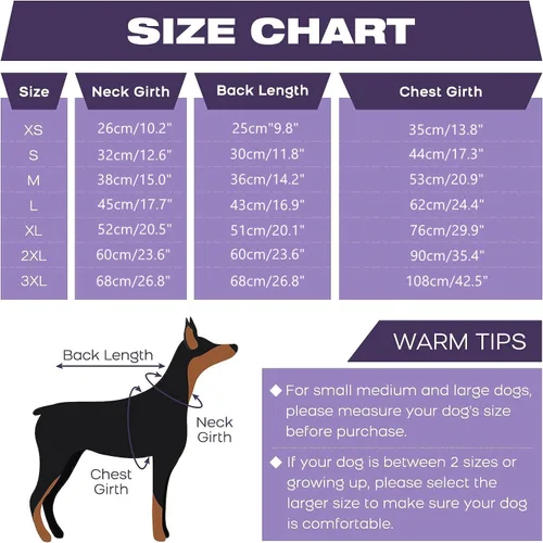 Vista 2 de IDOMIK Abrigos cálidos para perros con arnés, chaqueta impermeable para perros pequeños, medianos y grandes, con forro polar, abrigo de invierno