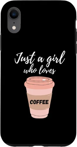 Vista 25 de Just A Girl Who Loves Coffee Funny Java Lover Design Cute Case for iPhone 16