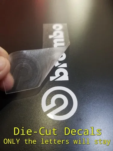 Vista 3 de R&G Brembo - Combo de calcomanías para frenos de pistón de 6 y 4 pistones, juego de 6 calcomanías de alta temperatura + instrucciones + solución