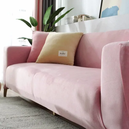 Vista 2 de Forros para Muebles Sofás, fundas elásticas para sofá, funda de sofá suave y gruesa, funda de sofá lavable, fundas de sofá para mascotas y niños, 4