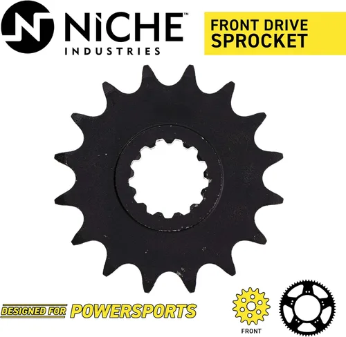 Vista 4 de NICHE Kit de piñón de transmisión 43T delantero de paso 530 16T para Yamaha YZF-R1 1998-2003