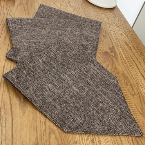 Vista 6 de 14 x 120 Inches Rustic Fall Table Runner Boho Farmhouse Table Runners for Thanksgiving Kitchen Dining Wedding Party Holiday Home Decor