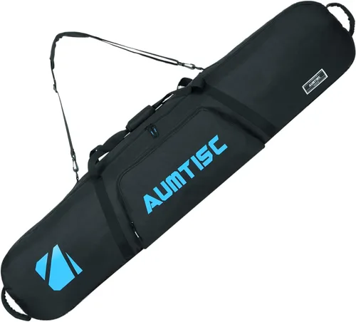 Vista 11 de Bolsa de Snowboard Acolchada AUMTISC para Viajes Aéreos, Bolsas de Viaje para Snowboard para Volar con Bolsillos para Equipo, Disponible en Longitud