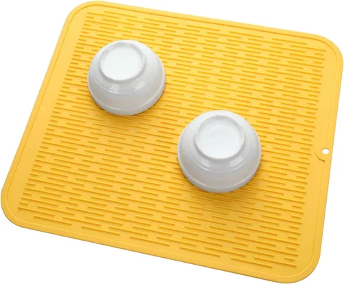 Vista 282 de MicoYang Alfombrilla de Silicona para Secar Platos de Múltiples Usos, Fácil de Limpiar, Ecológica, Alfombrilla de Silicona Resistente al Calor