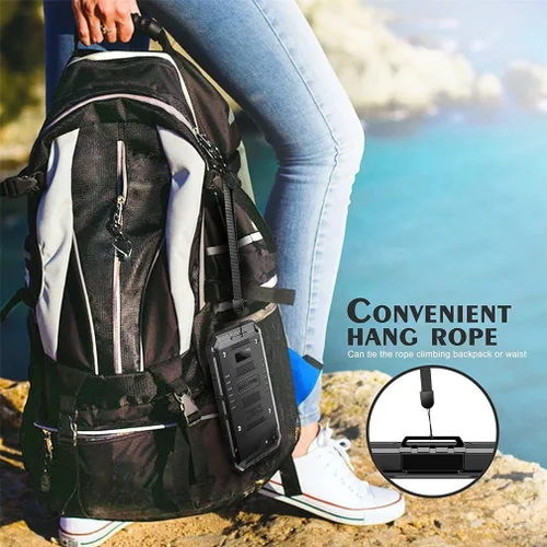 Vista 6 de Beasyjoy Funda de Metal para iPhone SE 2022/2020/8/7, Funda Impermeable Resistente con Protector de Pantalla, Protección de Cuerpo Completo Grado