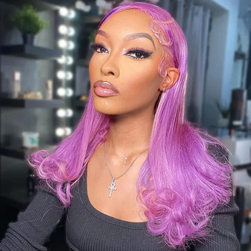 Vista 31 de Pelucas de cabello humano rizado marrón chocolate con encaje frontal, prearrancadas de 13 x 4 pulgadas, pelucas de encaje frontal HD de onda