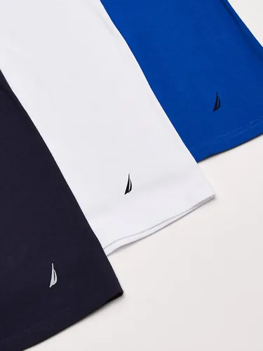 Vista 3 de Nautica Men's Cotton V-Neck T-Shirt-Multipack