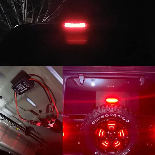 Vista 7 de BlyilyB Módulo de intermitente controlador estroboscópico de flash de 12 V-24 V para 3ª lámpara de freno LED lámpara de freno trasera (paquete de 1)