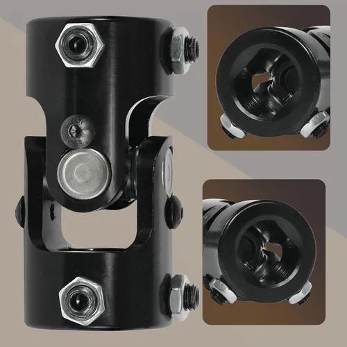 Vista 4 de Acoplador de junta en U de dirección, 1 pulgada DD x 1 pulgada DD junta en U del eje de dirección, junta universal de dirección, acoplamiento