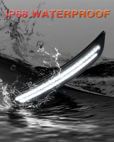 Vista 8 de Luces de marcador lateral LED blancas compatibles con Dodge Charger 2015 2016 2017 2018 2019 2020 2021, faros delanteros y traseros, lámparas