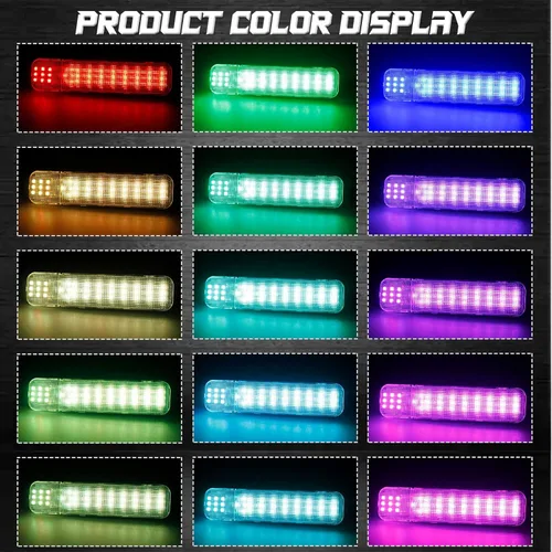 Vista 2 de NDRUSH Panel de puerta interior LED RGB con luz de cortesía, compatible con Silverado/Sierra C/K 1500 2500 3500 Pickup Suburban Tahoe Avalanche