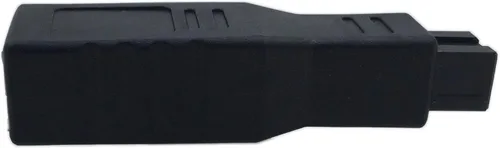 Vista 5 de CERRXIAN FireWire IEEE 1394 Tipo A 400 6 Pin hembra a 1394 Tipo B 800 9 Pin macho transferencia de datos adaptador convertidor