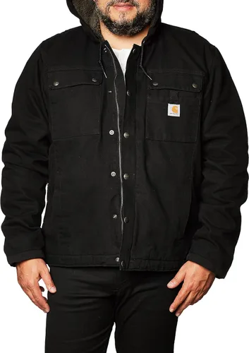 Vista 2 de Carhartt - Chaqueta con forro de sherpa prelavado y ajuste suelto para hombre