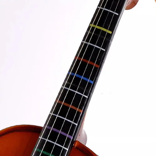Vista 2 de 7 rollos de cintas para diapasón de violín, calcomanías de guía de dedo para violín, posiciones de violonchelo de 216 pies, cinta para practicar