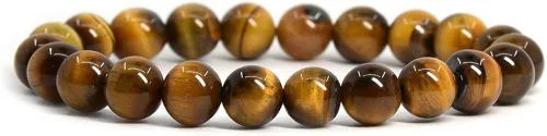 Justinstones 8mm Round Beads Stretch Bracelet 7 Inch Unisex